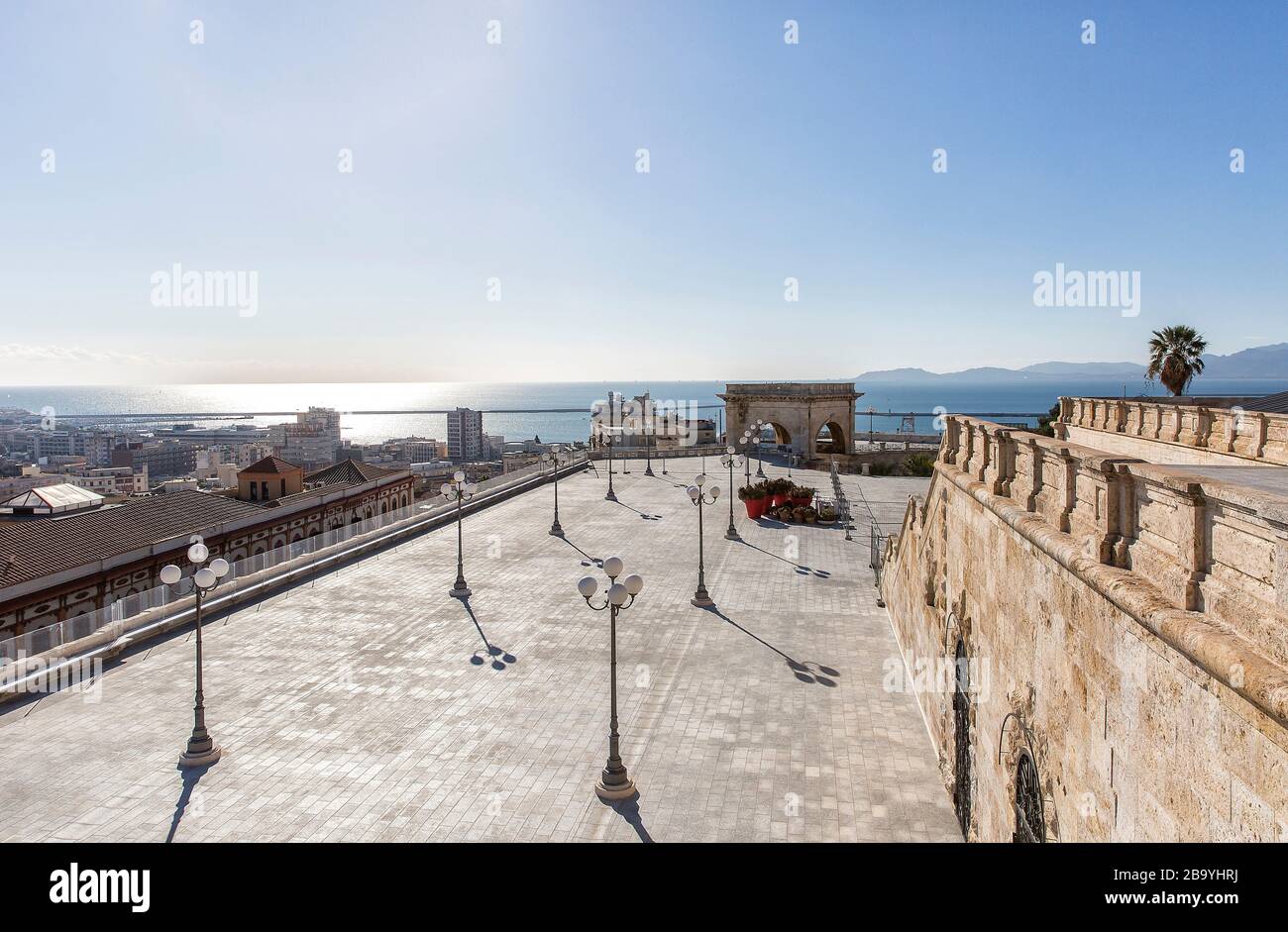 Bastione San Remy, Cagliari, Sardinien, Italien, Europa Stockfoto