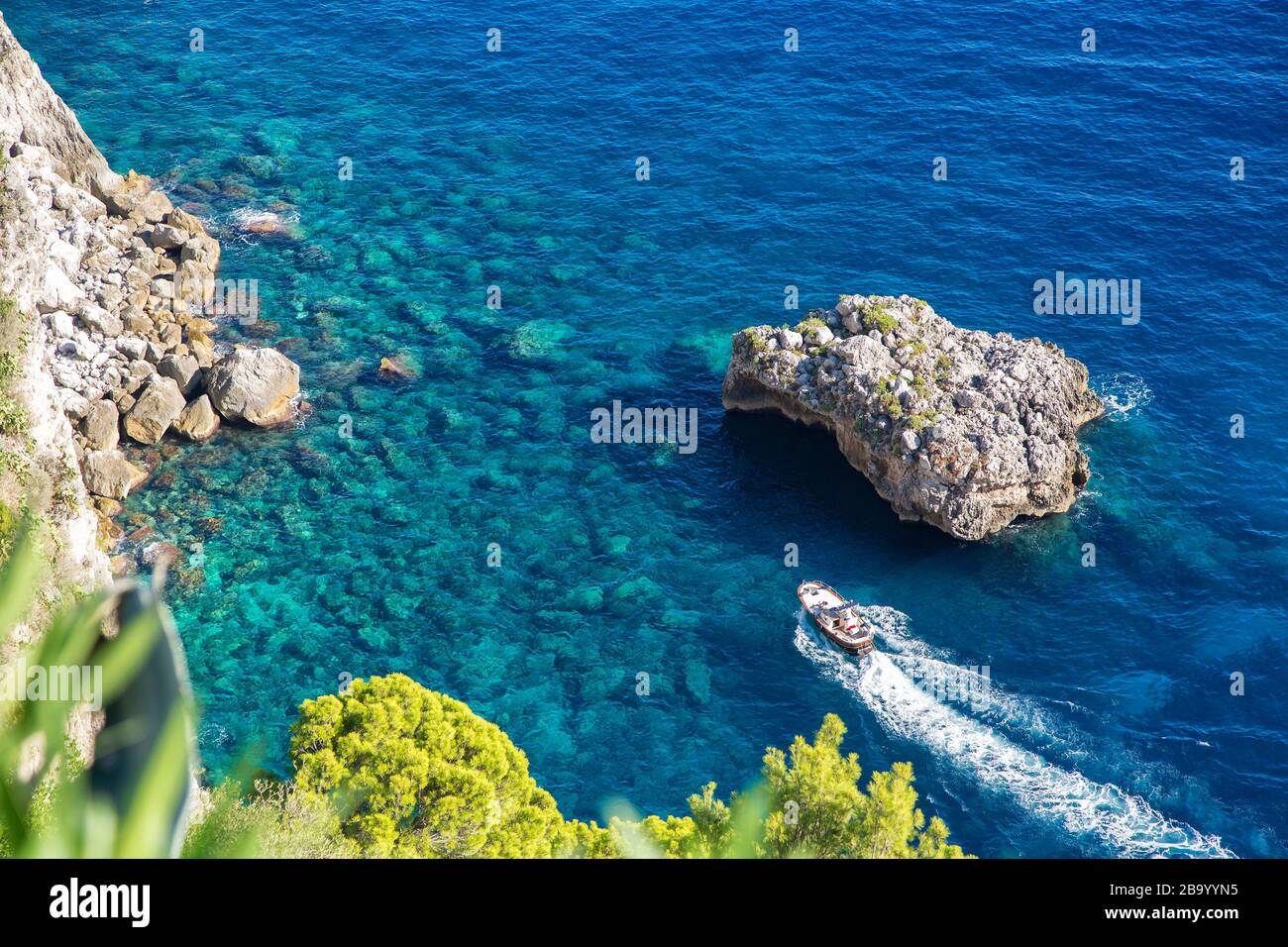 Vorausschauend, Insel Capri, Kampanien, Italien, Europa Stockfoto