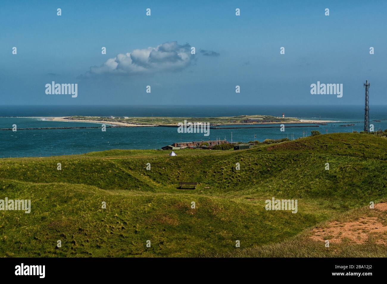 Blick auf die Düne von Helgoland Stockfoto