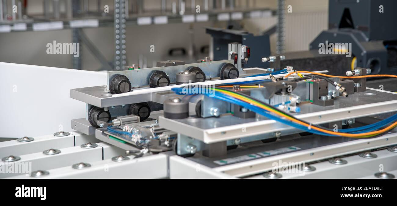 Teil einer Digitalmaschine für eine präzise 3D-Messung mit Scan Stockfoto