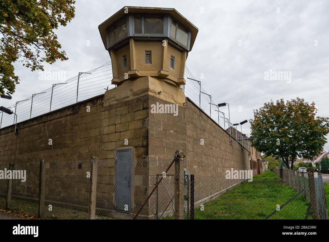 Die Gedenkstätte Berlin-Hohenschönhausen in Berlin, ein ehemaliges Stasi-Gefängnis Stockfoto
