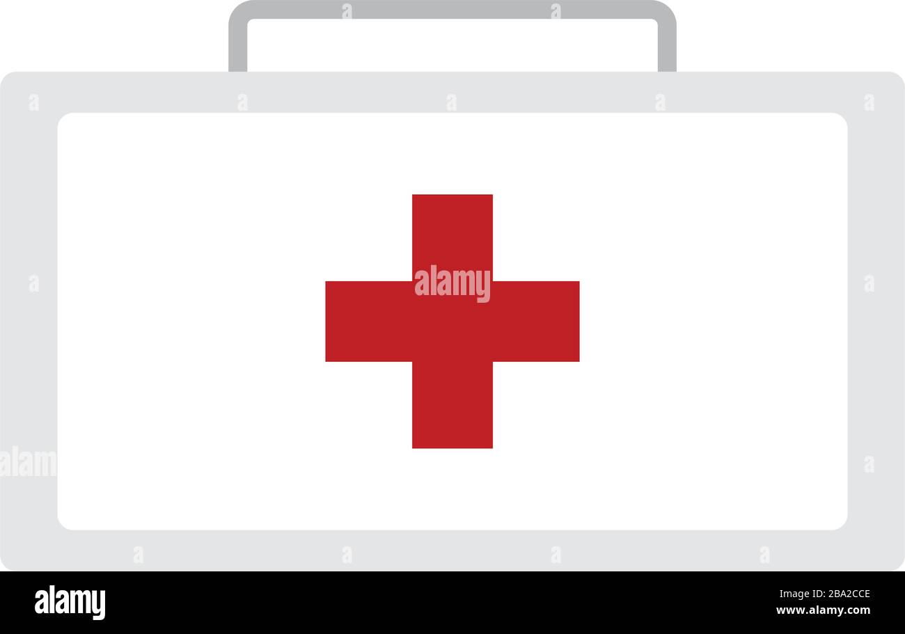 Isolierte Erste Hilfe Kit Symbol Stock Vektor