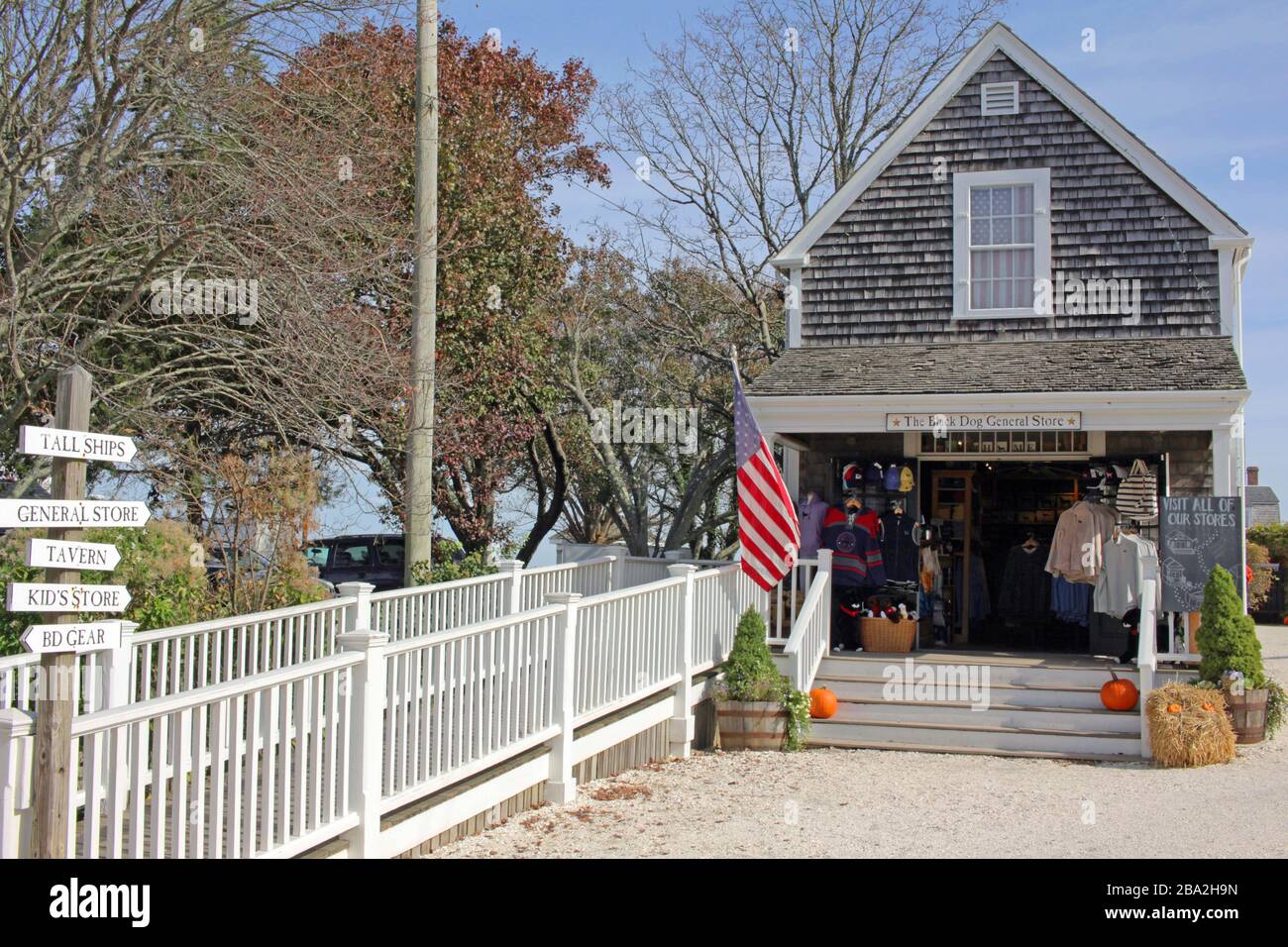 The Black Dog General Store, Vineyard Haven, Tisbury, Martha's Vineyard, Massachusetts, USA Stockfoto