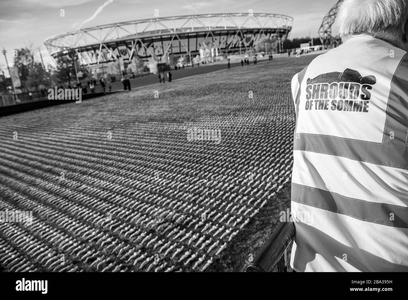 Die Somme, der Olympiapark. Erstellt von Künstler Rob Heard Stockfoto