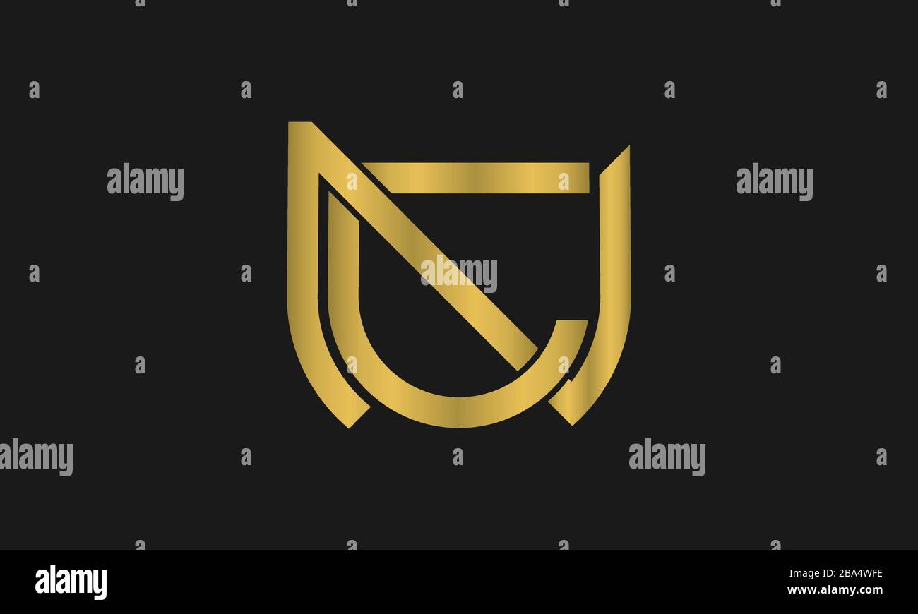 Buchstaben CN, NC Monogramm und Schild Zeichen Kombination. Logo-Design mit Line Art-Design. Symbolisiert Zuverlässigkeit, Sicherheit, Leistung, Sicherheit. Stock Vektor