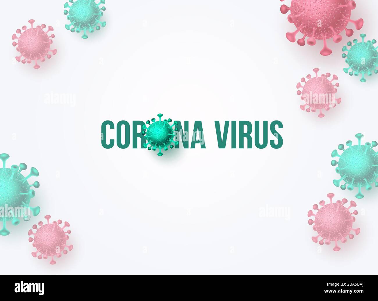 Corona Virus Kovid 19 Text Vektor Hintergrund. Covid-19 Ausbruch und Welten pandemischen tödlichen Romanvirus in weißem Hintergrund. Vektorgrafiken. Stock Vektor