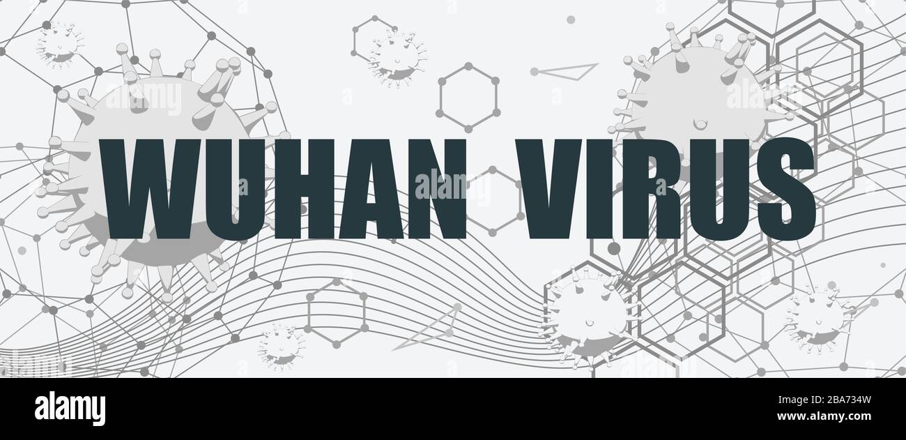 Wuhan Virus Krankheit Konzept Stock Vektor