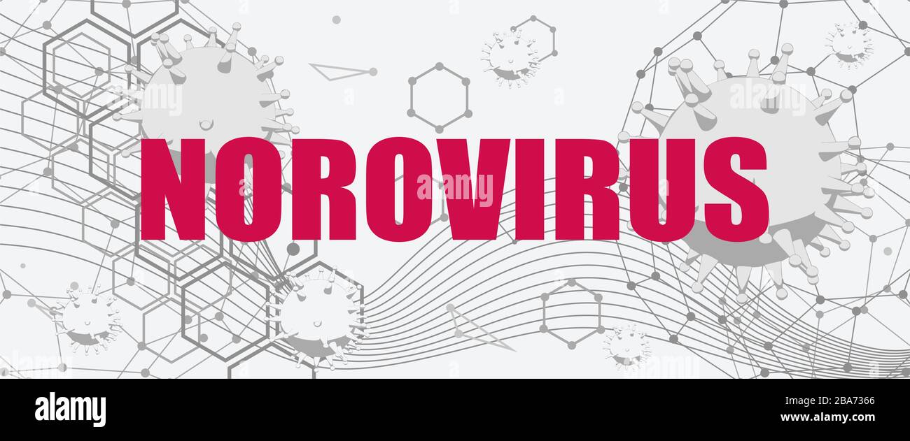 Norovirus-Virus-Konzept Stock Vektor