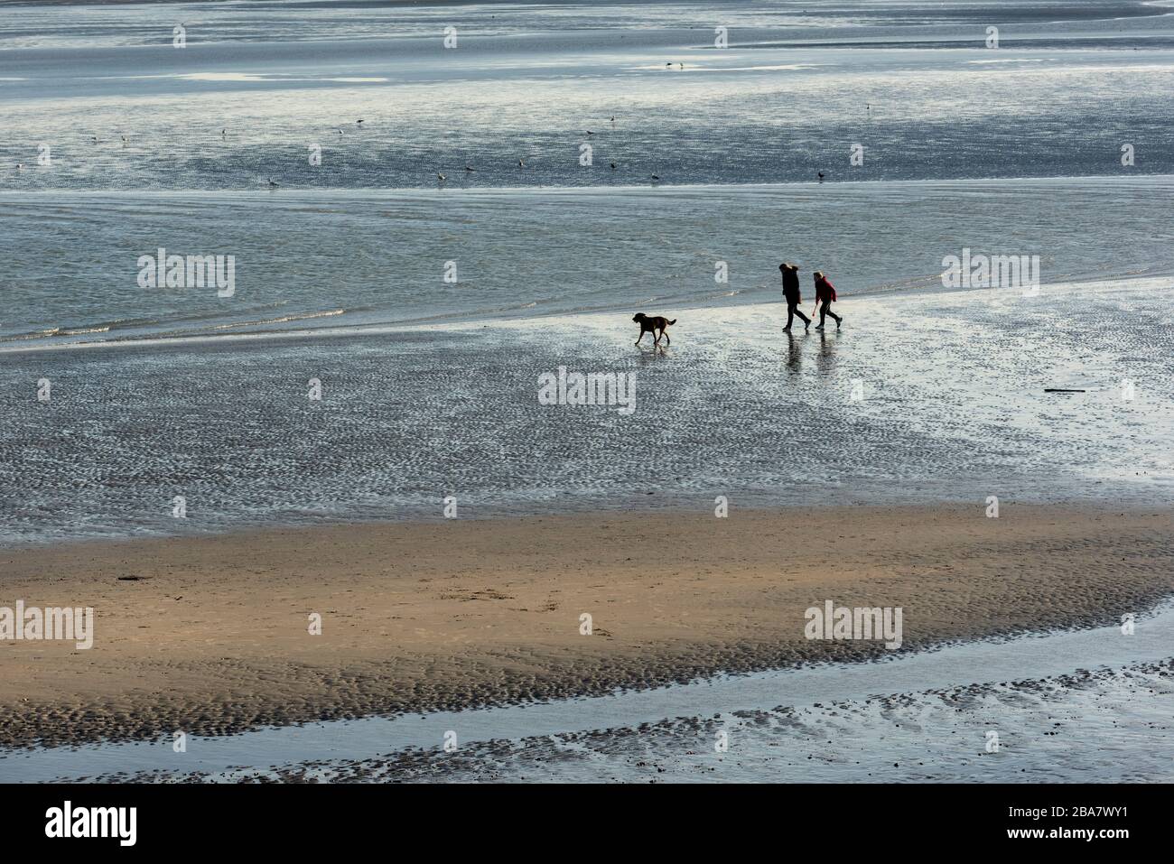 Hayling Island am Tag vor dem Eintritt des Vereinigten Königreichs in den Coronavirus Lockdown Stockfoto