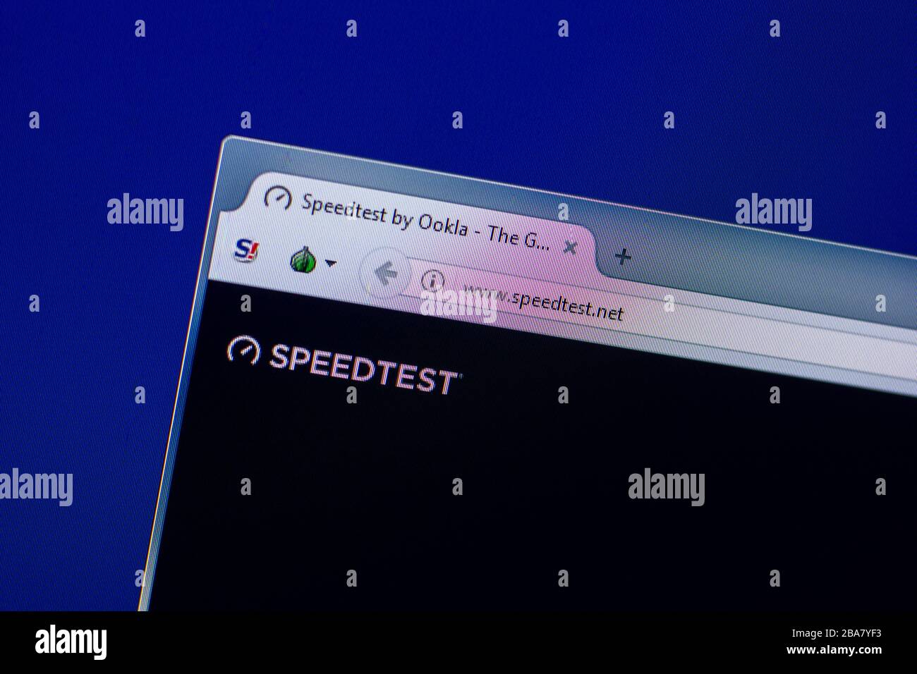 Online Geschwindigkeitstest Stockfotos und -bilder Kaufen - Alamy