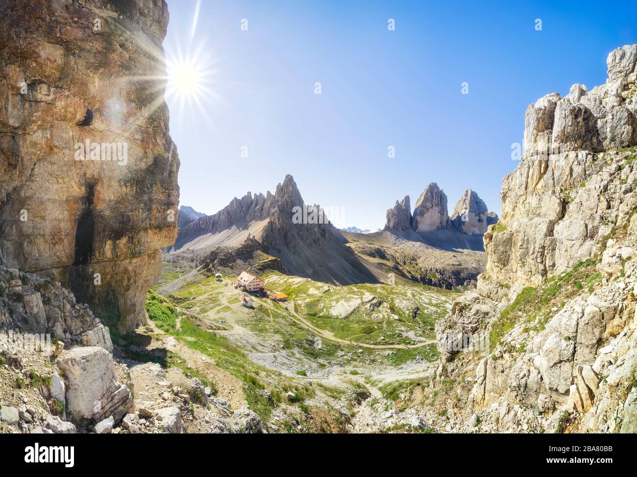 Reisen zu den schönen Alpen im Sommer Stockfoto