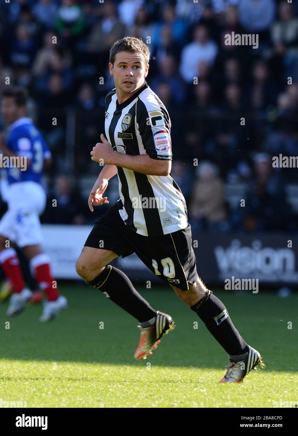 Alan Judge von Notts County Stockfoto