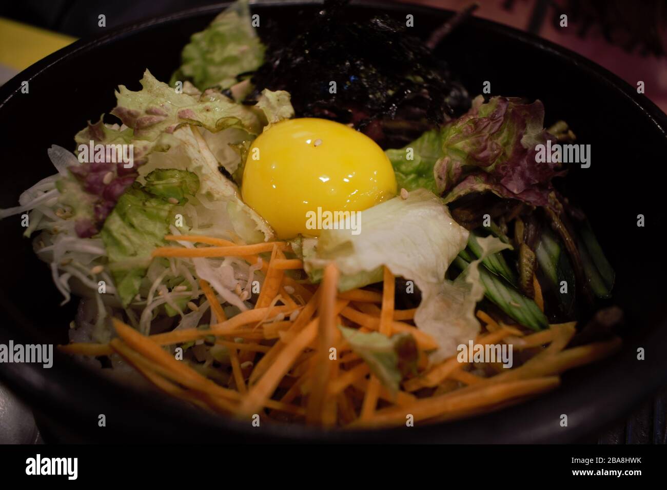 Koreanische gemischte Reisgericht Bibimbap Stockfoto