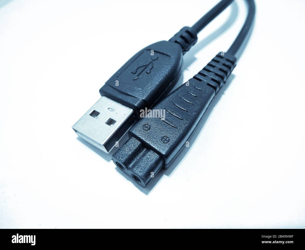 Ein Bild des usb-Kabels Stockfoto