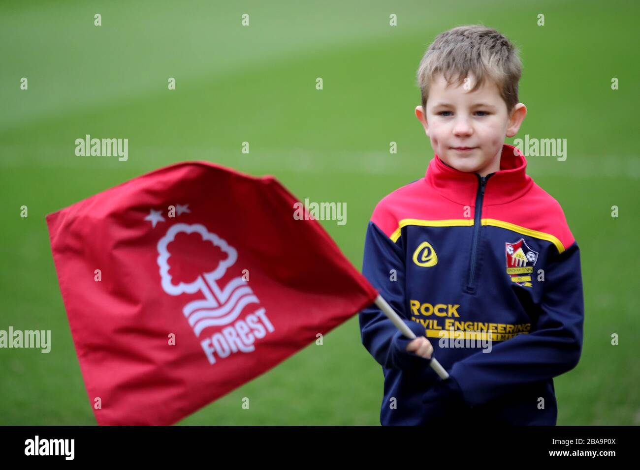 Ein Fan von Nottingham Forest im City Ground Stockfoto