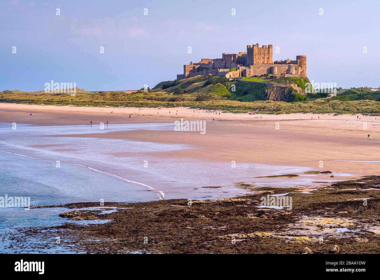 Großbritannien, England, Northumberland, Bamburgh, Bamburgh Castle Stockfoto