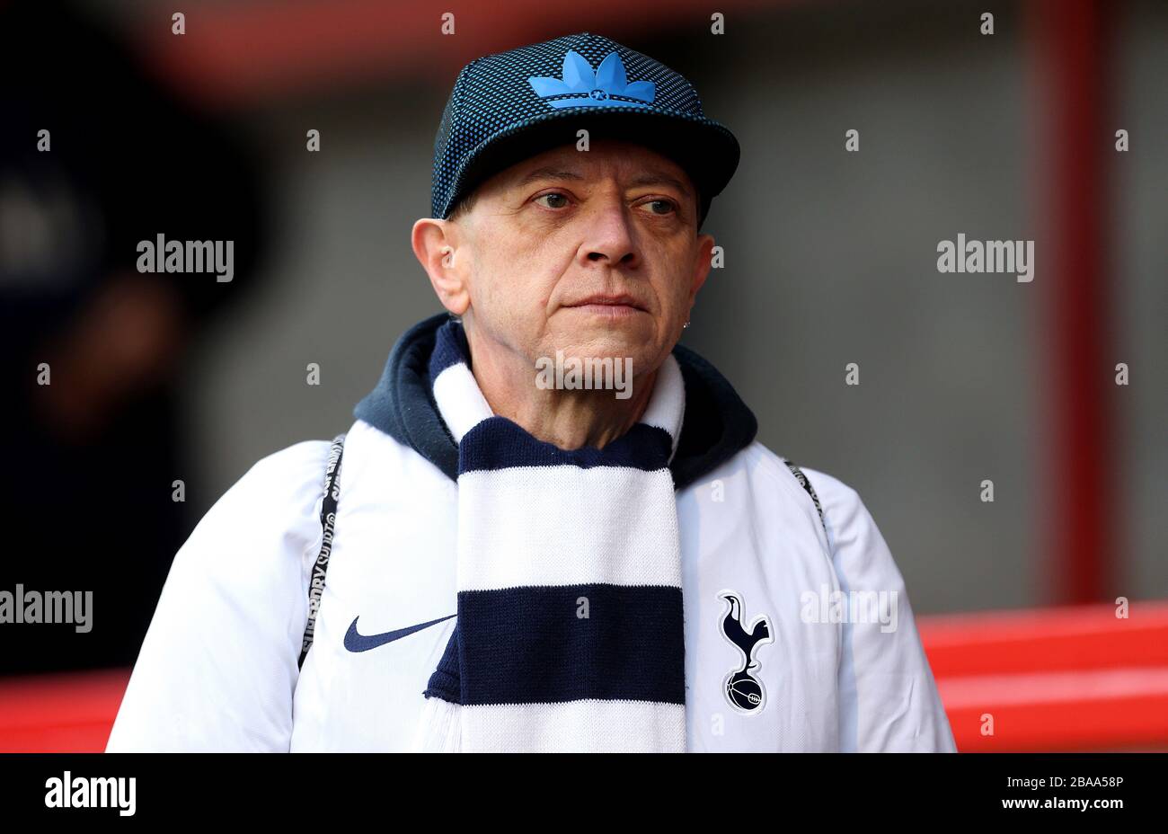 Der Fan von Tottenham Hotspur während des Spiels Stockfoto
