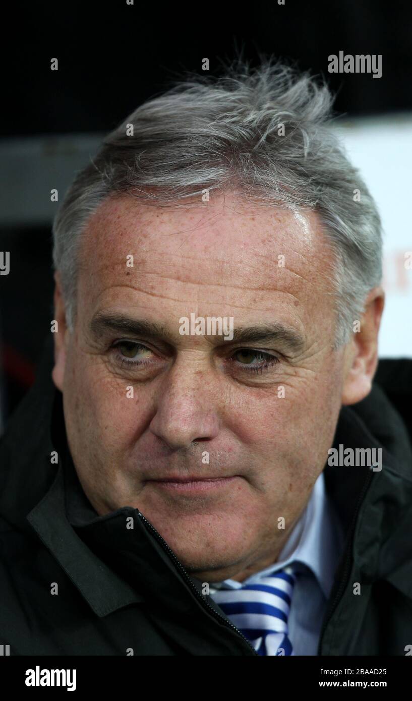 Sheffield Mittwochs-Manager Dave Jones vor Spielbeginn Stockfoto