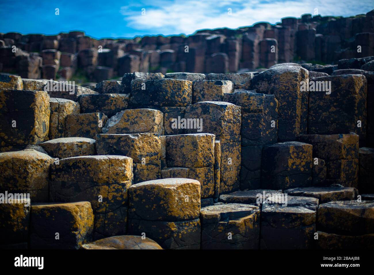 Die UNESCO-Website Giants Causeway, Nordirland, Großbritannien Stockfoto