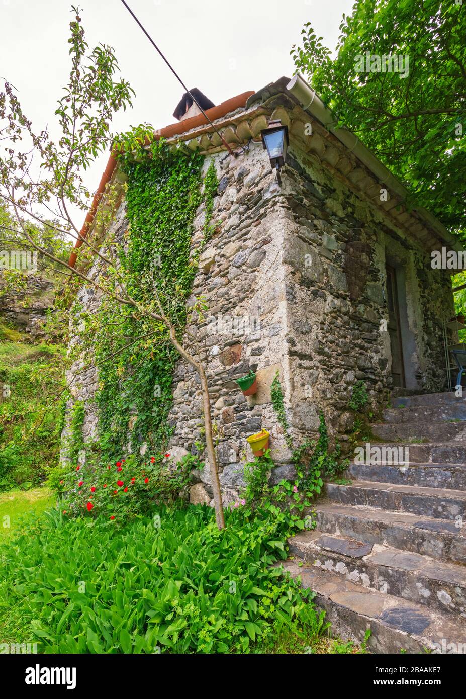 Frankreich, Nationalpark Cevennen, altes Mühlenhaus nutzte nun aa ein Wohnhaus Stockfoto