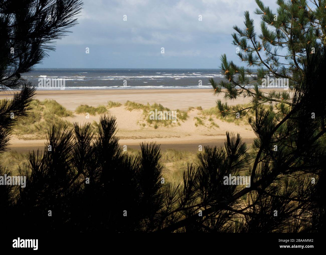 Der Strand in Wells-next-the-Sea, Norfolk, Großbritannien Stockfoto