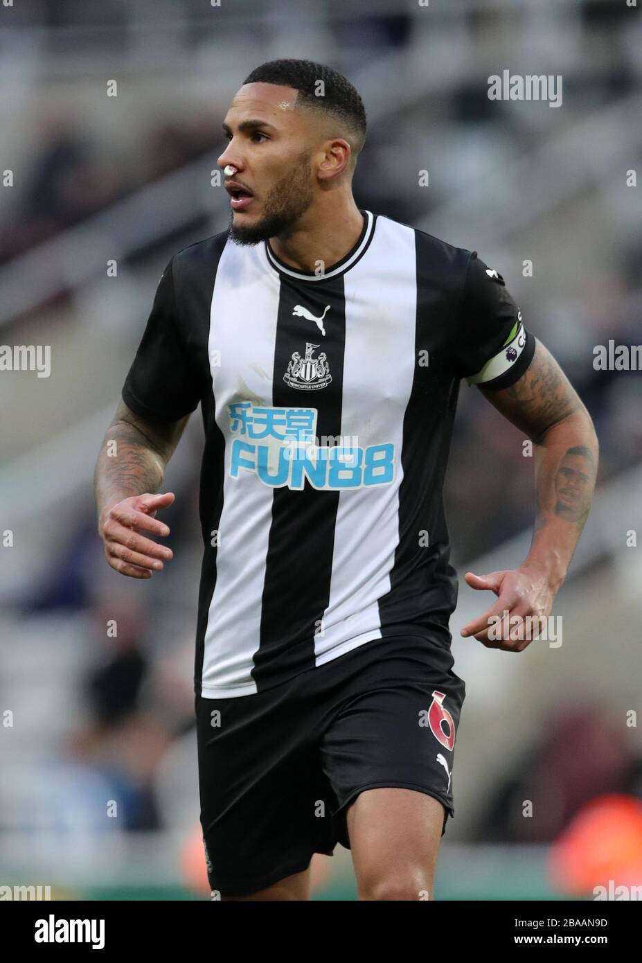 Newcastle United ist Jamaal Lascelles Stockfoto