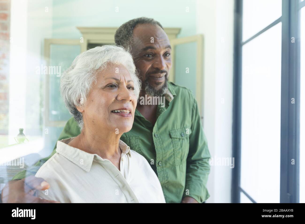 Älteres afroamerikanisches Paar Stockfoto