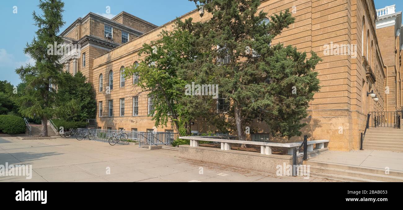 Außenansicht der Birge Hall der University of Wisconsin-Madison, Madison, Dane County, Wisconsin, USA Stockfoto