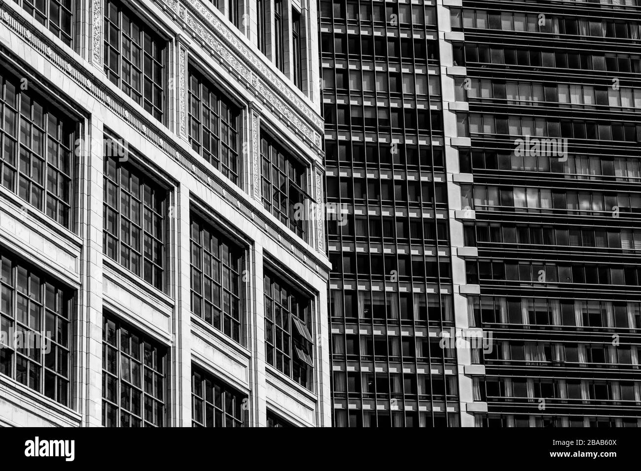 Altes und modernes Gebäude im Außenbereich, San Francisco, Kalifornien, USA Stockfoto
