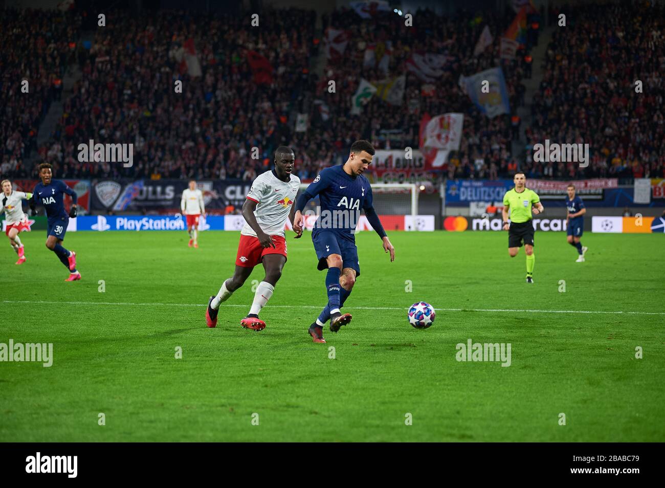 Leipzig, 20. März 2020: DELE Bamidele Jermaine Alli beim Spiel Leipzig gegen Tottenham in der Leipziger Arena zuvor Stockfoto