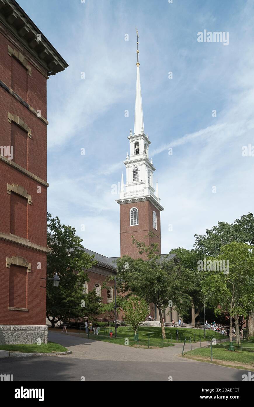 Memorial Church an der Harvard University, Cambridge, Massachusetts, USA Stockfoto