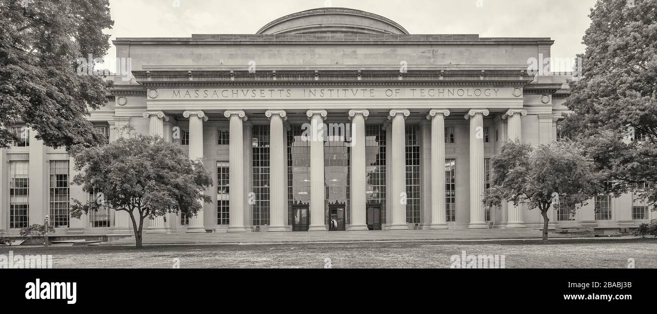 Blick auf Massachusetts Institute of Technology, Cambridge, Massachusetts, USA Stockfoto