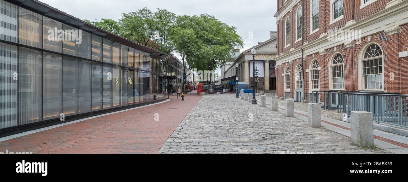 Faneuil Hall Marketplace, Boston, Massachusetts, Vereinigte Staaten Stockfoto