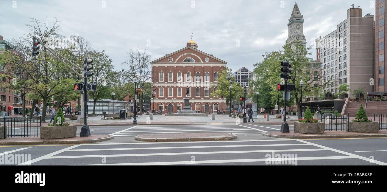Faneuil Hall Marketplace, Boston, Massachusetts, Vereinigte Staaten Stockfoto