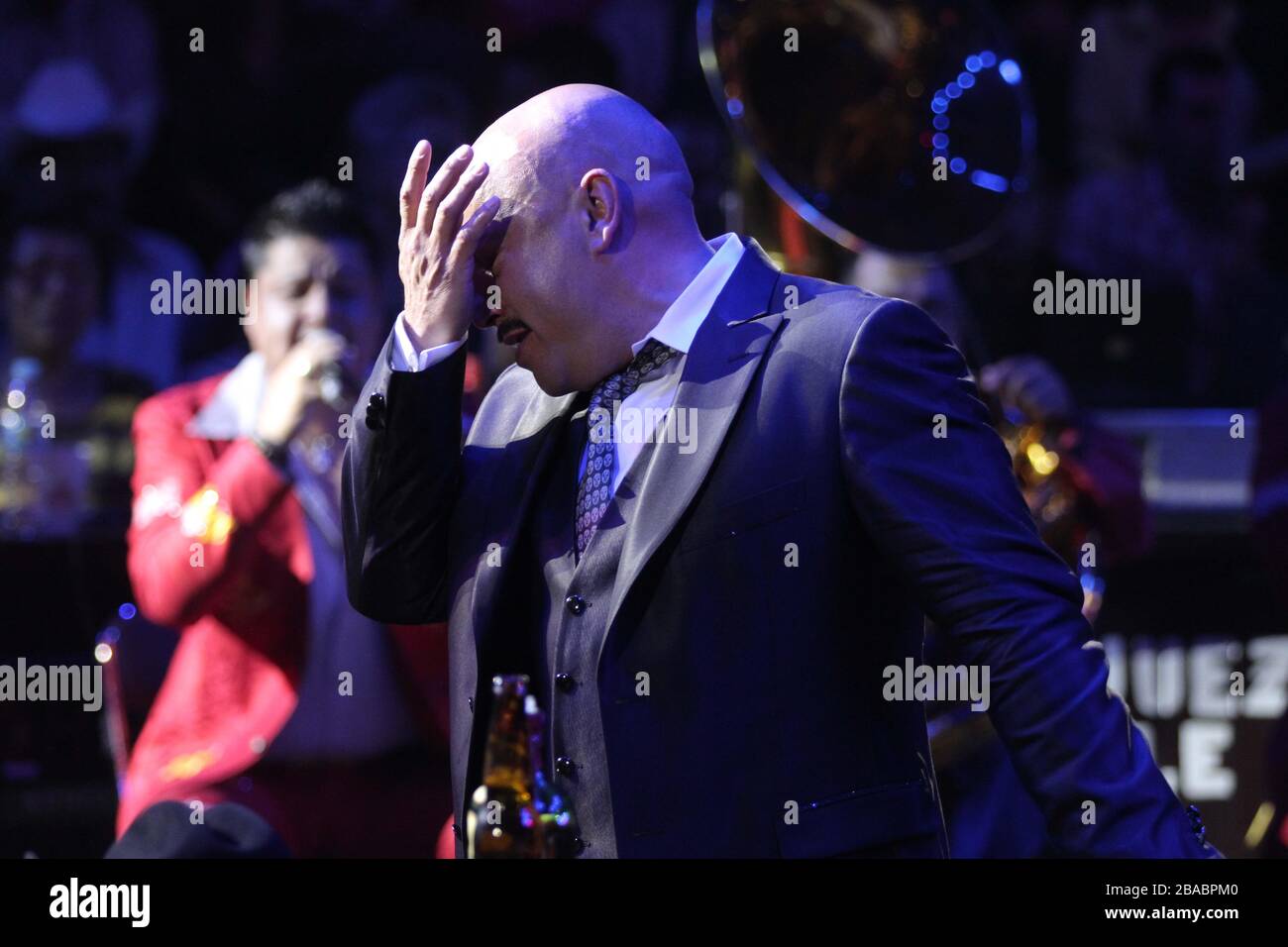 Lupillo Rivera durante su concierto en el Palenque de la Expogan, el 10 de Mayo del 2013 en Hermosillo. Stockfoto