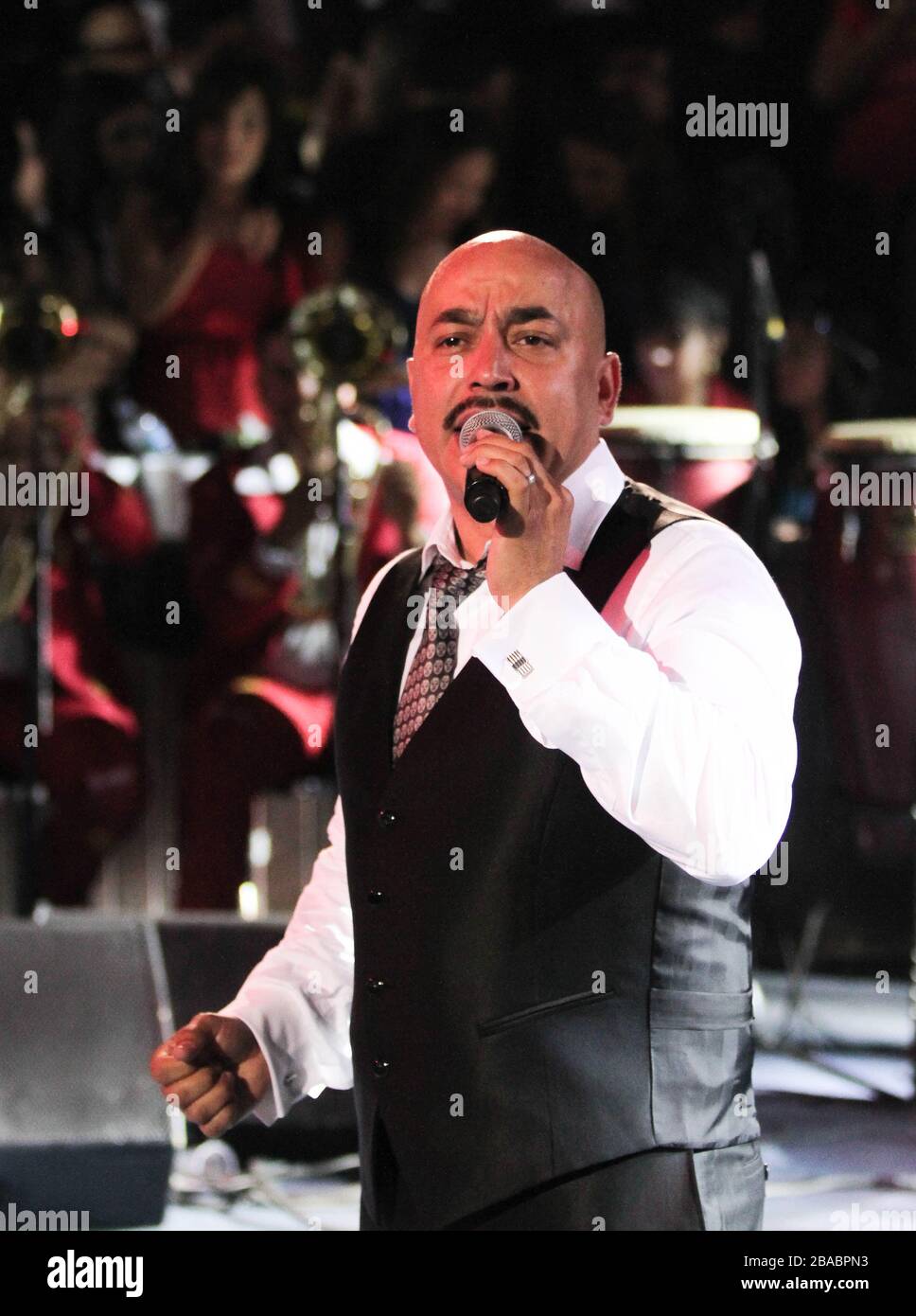 Lupillo Rivera durante su concierto en el Palenque de la Expogan, el 10 de Mayo del 2013 en Hermosillo. Stockfoto