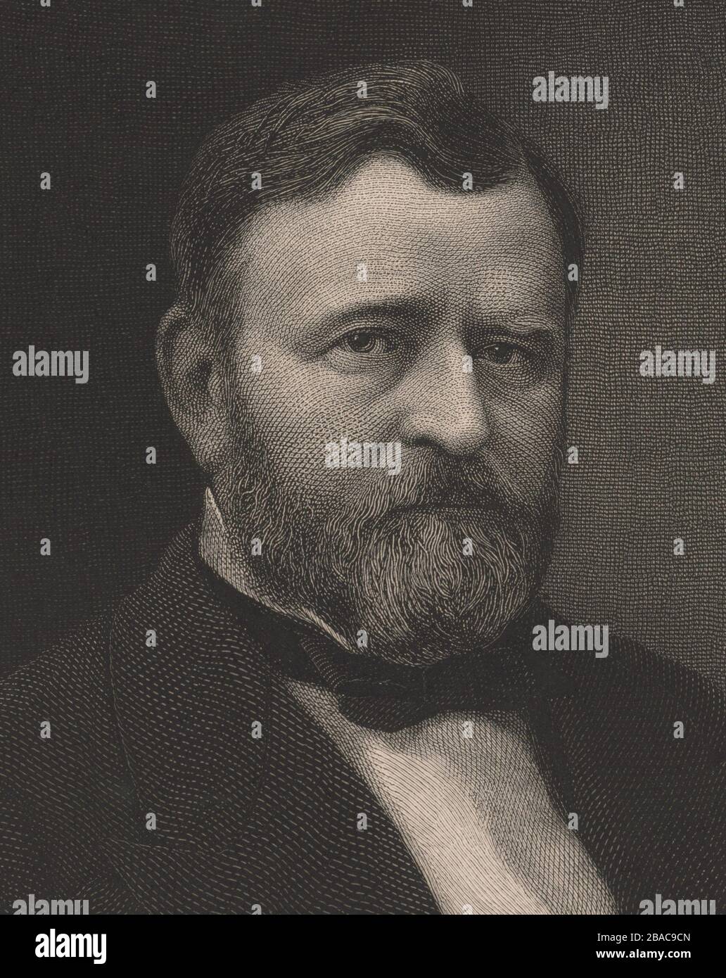 Ulysses S. Grant, im Detail Gravur von William Edgar Marshall. Es wurde
