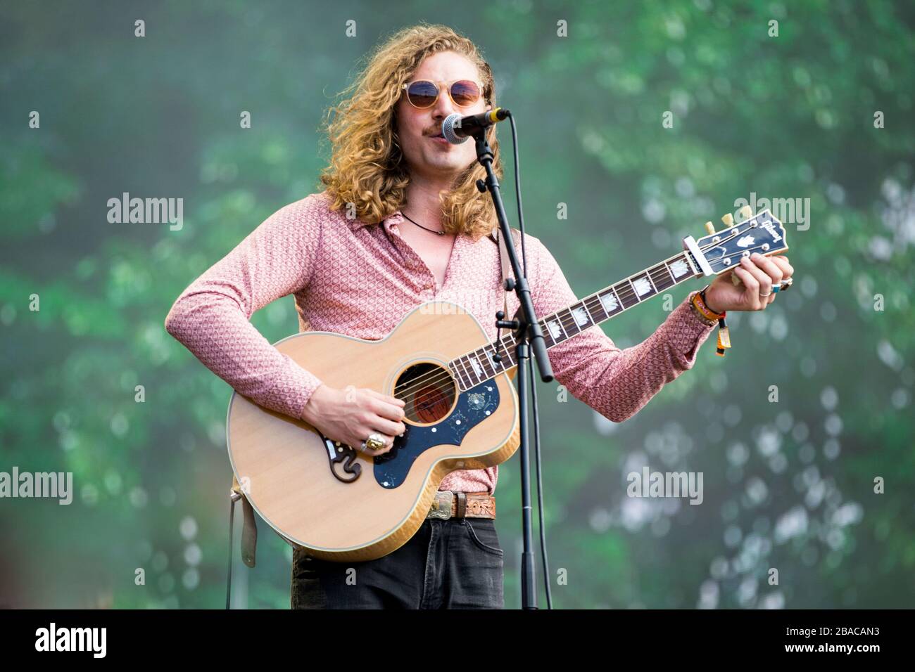 London, Großbritannien - 5. Juli 2019: Tje Wandering Hearts tritt live auf der Bühne bei British Summertime im Hyde Park, London, England auf. London, England. Stockfoto