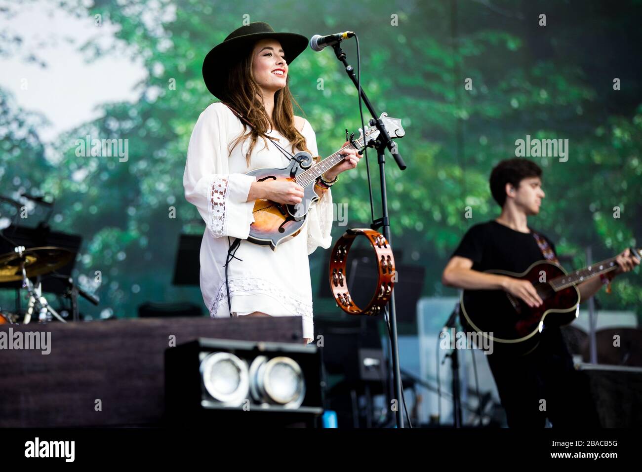 London, Großbritannien - 5. Juli 2019: Tje Wandering Hearts tritt live auf der Bühne bei British Summertime im Hyde Park, London, England auf. London, England. Stockfoto