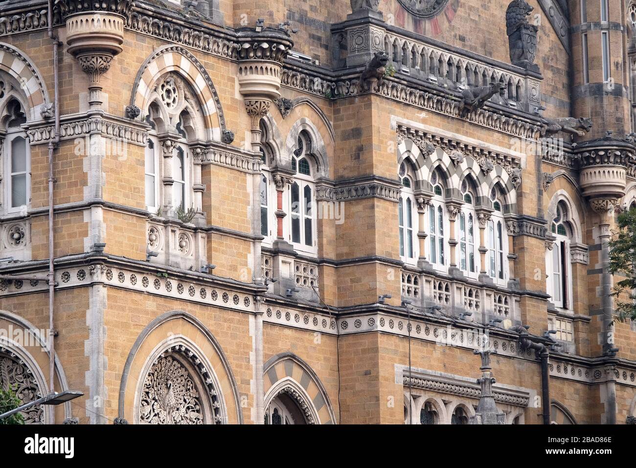 Victoria Station (Terminal Chatrapati Shivaji) in Mumbai, Indien Stockfoto
