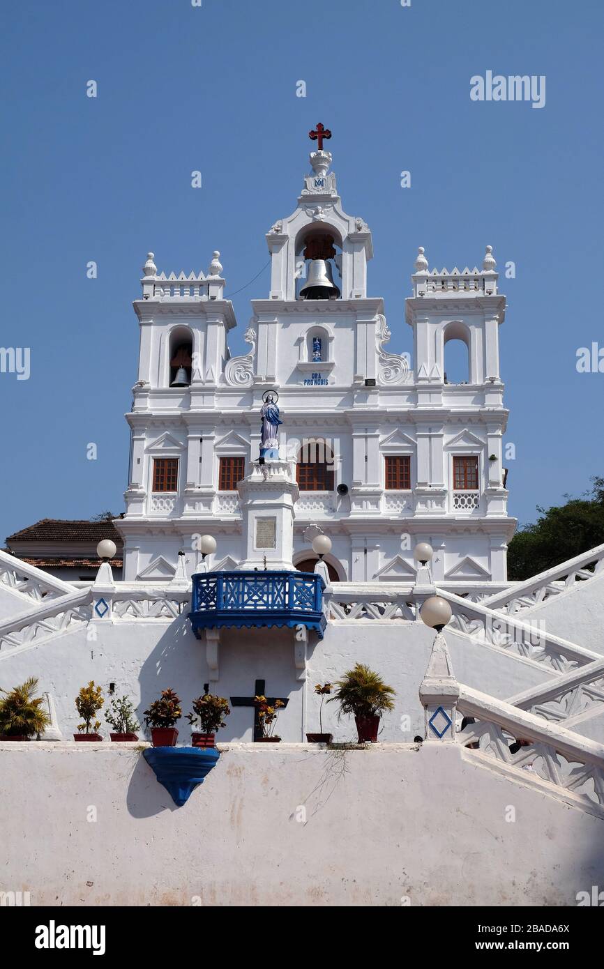 Kirche der Unbefleckten Empfängnis in Panaji, Goa, Indien Stockfoto