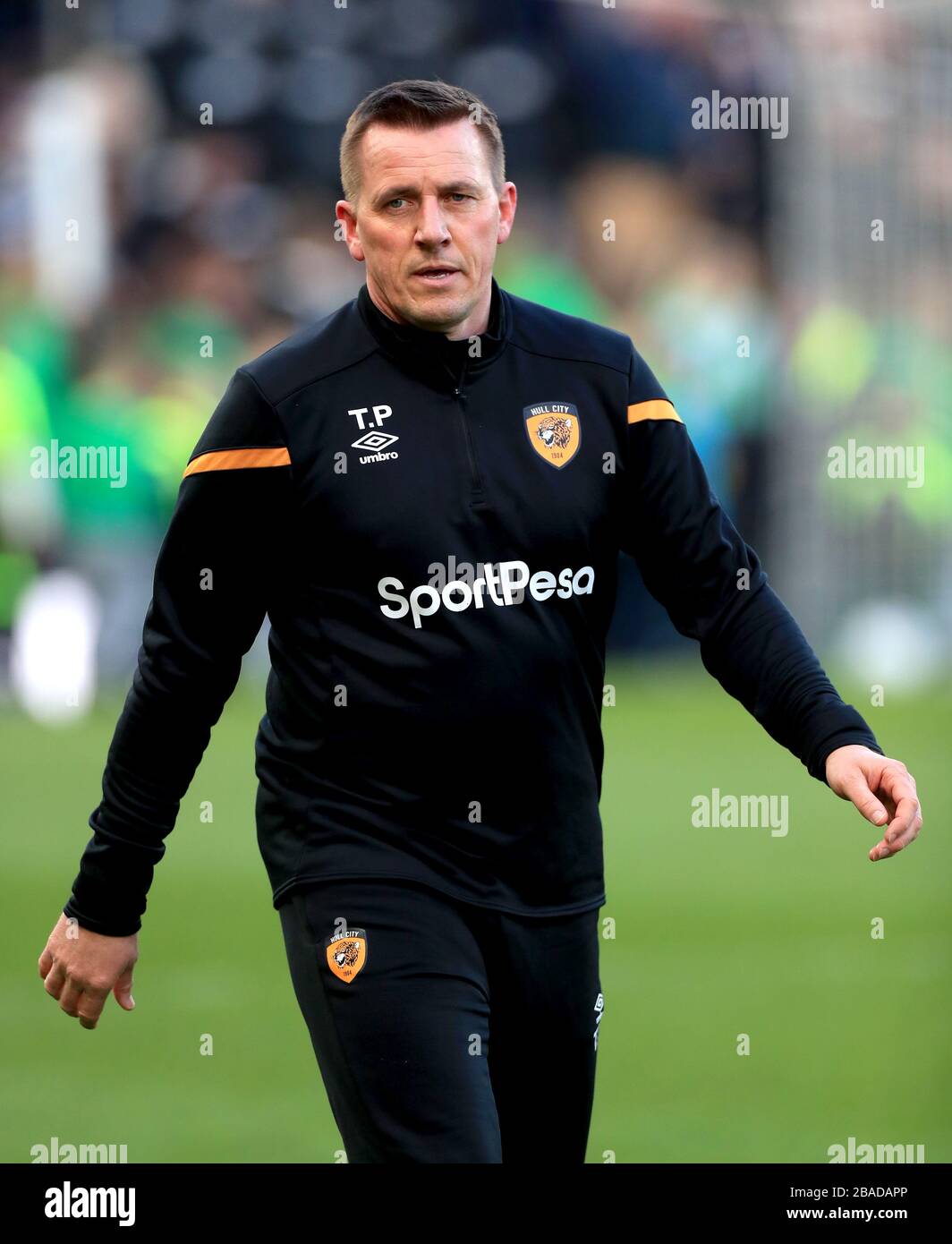 Hull City First Team Coach Tony Pennock vor Beginn des Spiels Stockfoto