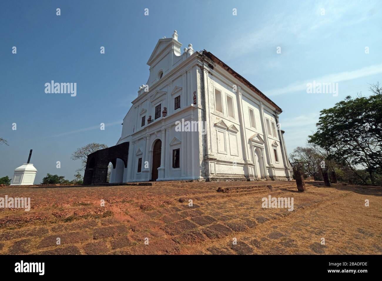 Kapelle Unserer Lieben Frau von den Berg, Old Goa, Indien Stockfoto