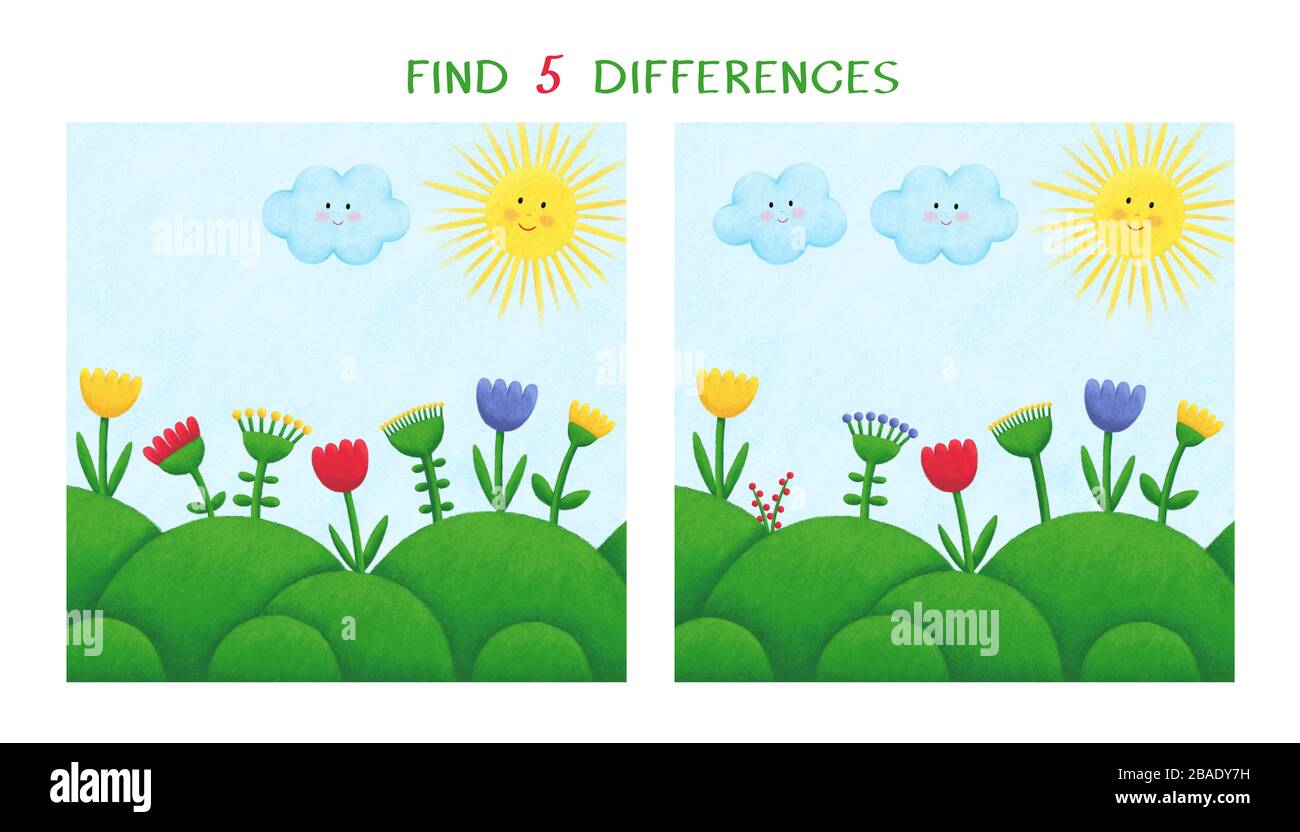 Einfaches Lernspiel für Kinder Stockfoto