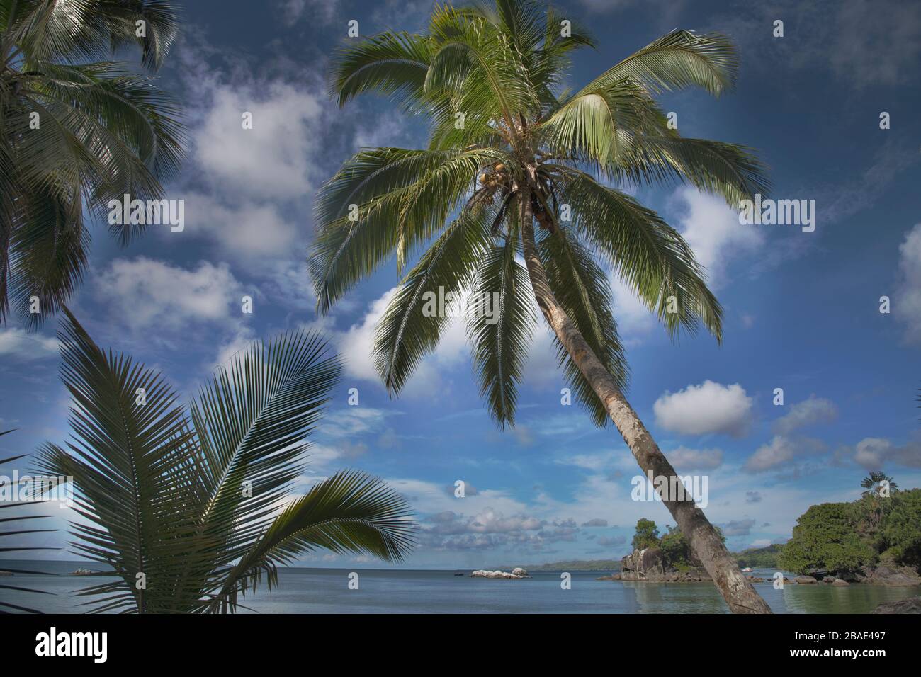 Indischer Ozean, Madagaskar, Ile Ste Marie, Natiora, Strandszene Stockfoto