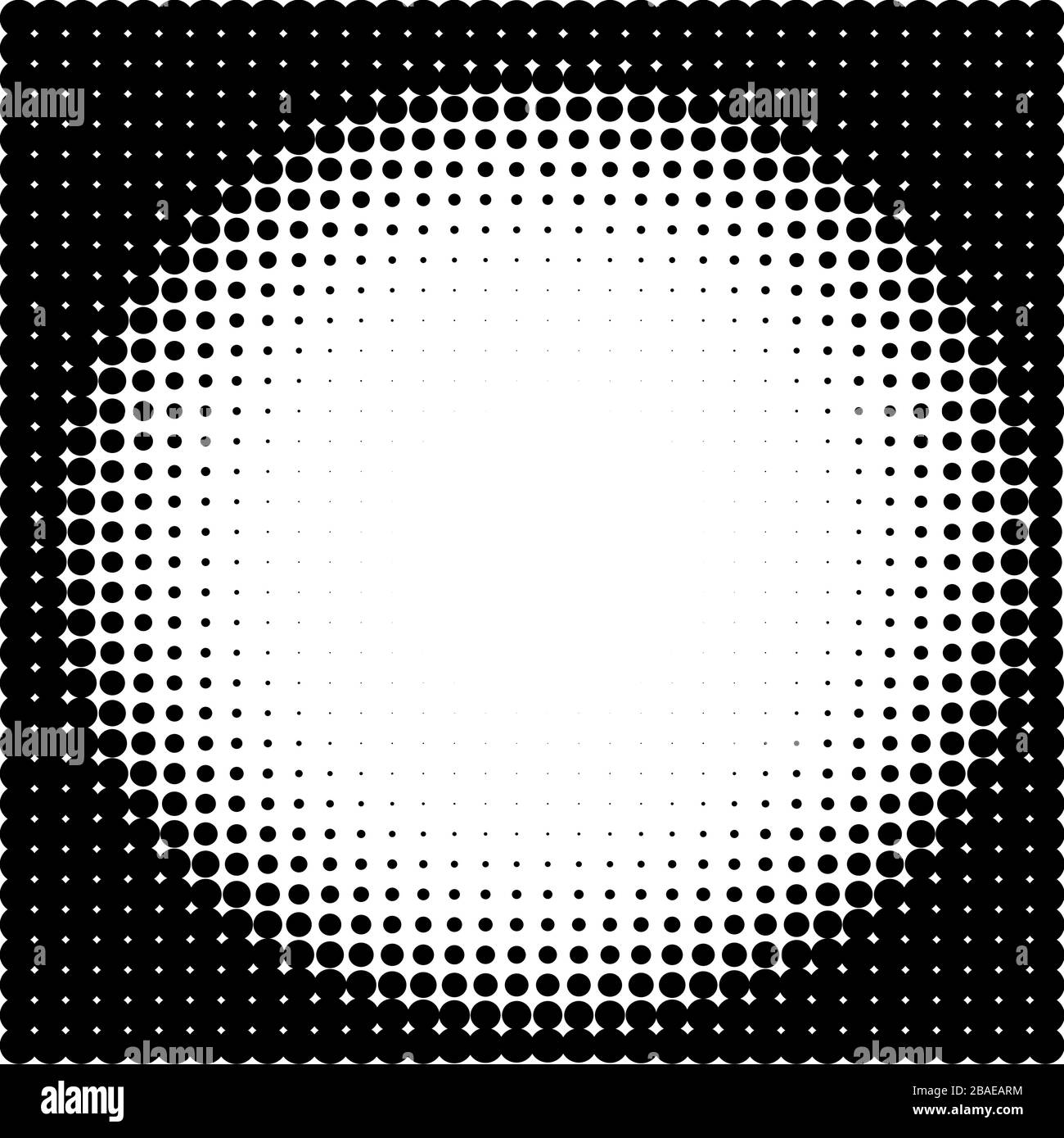 Schwarze Punkte auf der weißen Oberfläche Stock Vektor