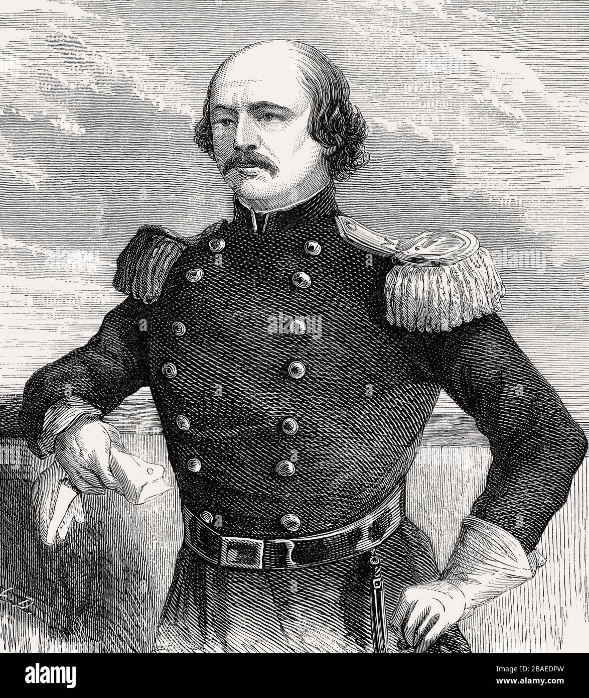 Benjamin Franklin Butler, zwischen 18-1893, ein US-amerikanischer Jurist und Politiker Stockfoto