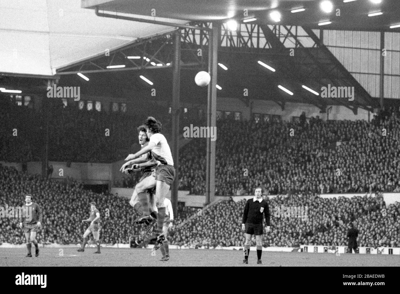 Allgemeine Aktion aus dem Match in Anfield. Stockfoto