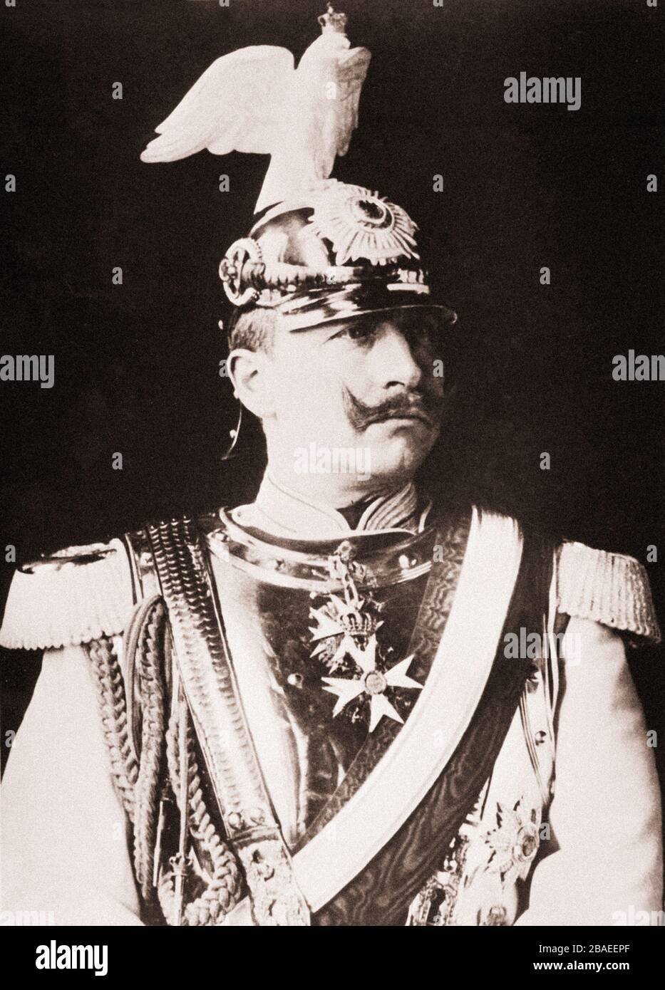 Wilhelm II. Oder Wilhelm II. (1859 - 4. Juni 1941) der letzte deutsche Kaiser (Kaiser) und König von Preßburg. Er regierte vom 15. Juni bis zu seiner Abdankung Stockfoto