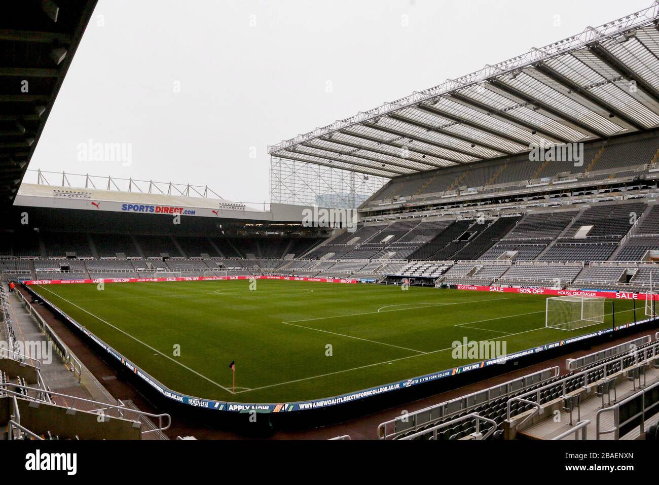 ST James Park Stadium - Newcastle United V Crystal Palace, Premier League, St James' Park, Newcastle upon Tyne, Großbritannien - 21. Dezember 2019 nur redaktionelle Nutzung - es gelten Einschränkungen für DataCo Stockfoto